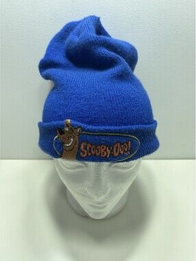 Vintage 1990s Scooby-Doo! Cartoon Network Cartoon Blue Graphic Beanie Hat